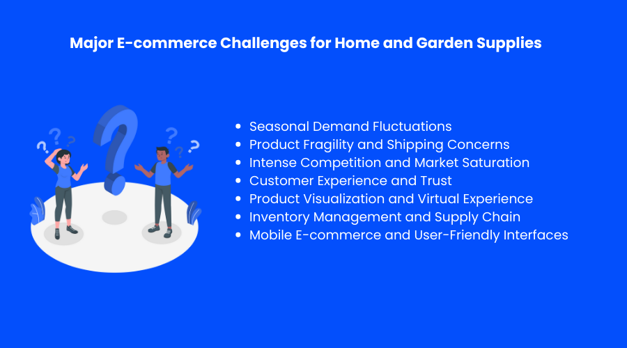 e-commerce challenges for home and garden supplies